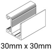 Knotwood Post U Channel 30mm x 30mm - 6500mm